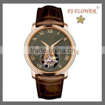 FS FLOWER - Luxury Timeless Classical Automatic Mechanical Flying Tourbillon Watch Sapphire Glass