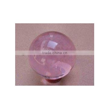 pink crystal ball with laser paperweight for home decorations(R-0720