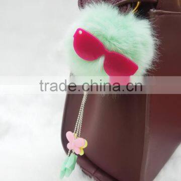 Cute Rabbit Fur Handbag Accessories for Gift photo-2