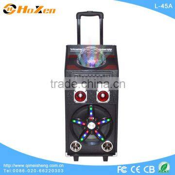Hoxen 10" active trolley speakers with bluit-in party light show,bluetooth function L-45A