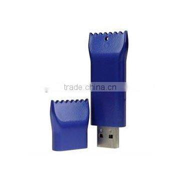 Luxury Blue Jugged Shape 16GB Metal USB Flash Drive Brand New