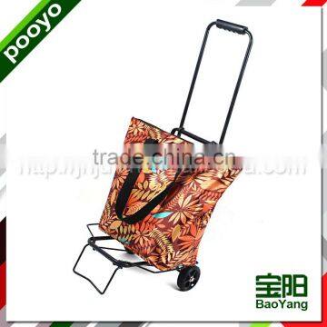 Foldable luggage trolley cart