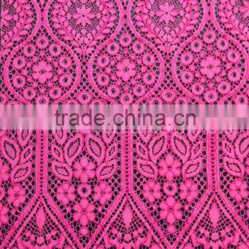 2016 French lace fabric with cord for fashion dress