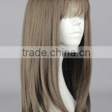 Synthetic Ash Blonde Long Straight wig N426