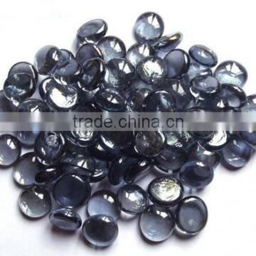 Flat glass beads