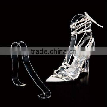 Elegance clear acrylic shoe display case, shoe stand for lady wholesale