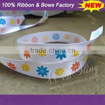 Personalized Flower Printed Ribbon