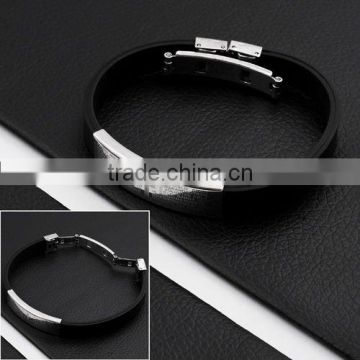 Fashion Stainless Steel Cross Leather Bracelets Jewelry(AB10036)