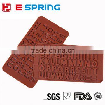 High Quality Chocolate Fondant Cake Decorate Silicone Alphabet Trays Mold