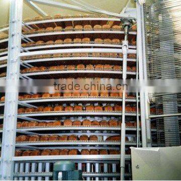 Toast bread spiral cooling tower, bakery spiral cooling conveyor, bread spiral cooling tower ,spiral conveyor