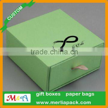 Stationary Box w/pull out Drawer Storing Envelopes Paper Note Cards Postcard Boxes