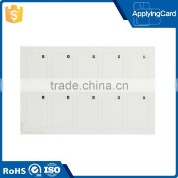 Applying Low cost pvc A4 size 2*5 format rfid Classic 1K inlay/sheet