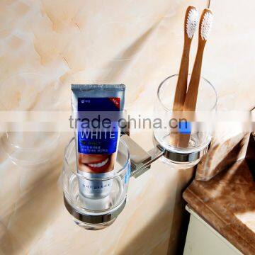 Bathroom Accessory With Brass Fancy Double Tumbler Holder for Hotel Family Use. photo-2