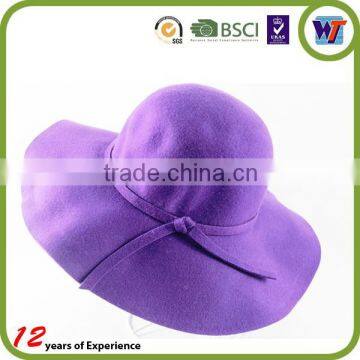 custom new design woman wool felt hat blank wholesale