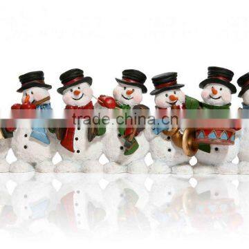 Christmas canvas poster of snowman band