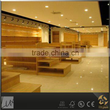 natural feeling chip wood home appliances display shelf