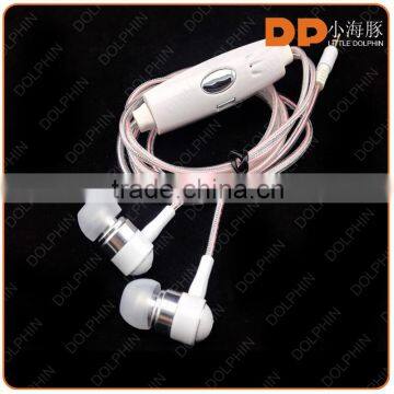 new products 2016 noise cancelling glow earbuds ear piece 3.5mm EL wired glowing headphone EL earphone