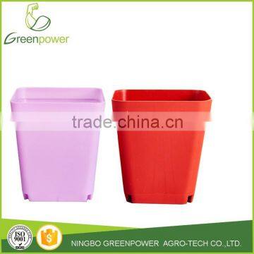 Best selling square plastic small flower pots wholesale