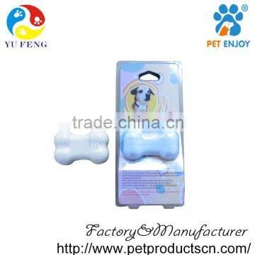 White cute electric shock anti bark dog collar A-110