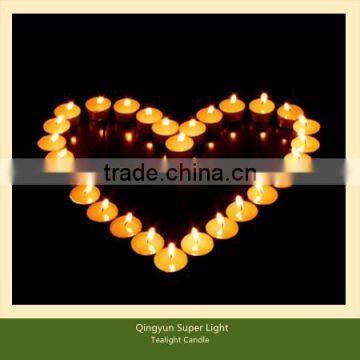 white tealight candle