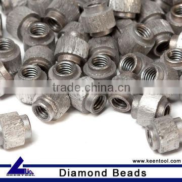 Diamond beads for quarrying