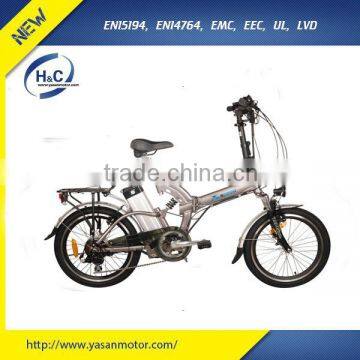 Alluminum Alloy Frame 20" 250W Folding Electric Bike for Sale