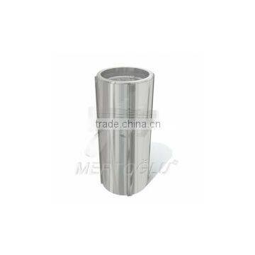 Household product open top printing circular brushed Stainless Steel Litter Bin, types of waste bin