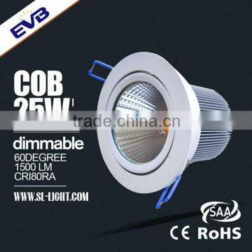 power dimmable 30w cob led downlight