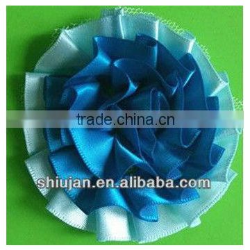 multicolour handmade mesh ribbon artificial flower