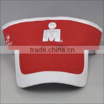 fashion running sun visor hat/custom 100% cotton sun visor hat