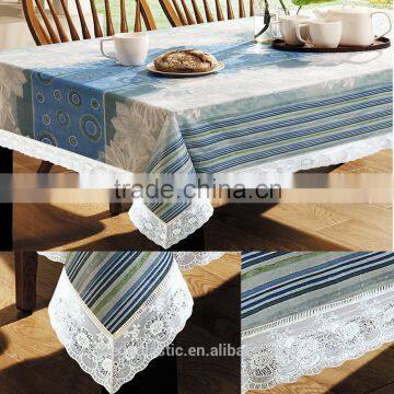 PVC 3" lace table cloth with different design