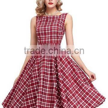 Sleeveless Cotton Vintage Swing Dress