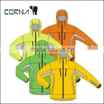 Men functional plus size colorful 3 in 1 snow jacket suits