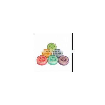 professional beautiful cleaning loofah transparent soap