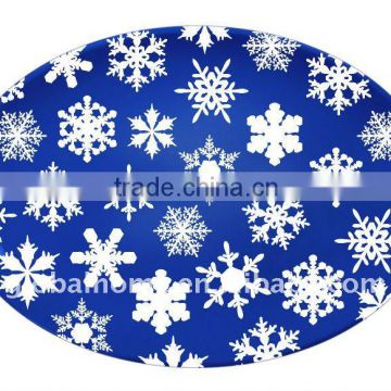 oval melamine christmas plate