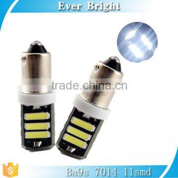 White BA9S 7014 10SMD LED Interior Lighting Auto Car Side Marker Light DC 12V