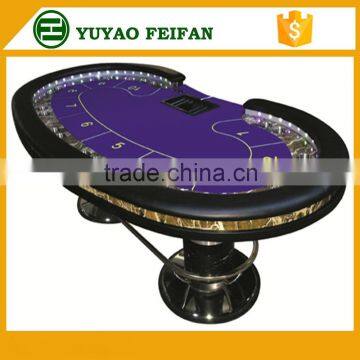 new design poker table pedestals poker table with LED for sale