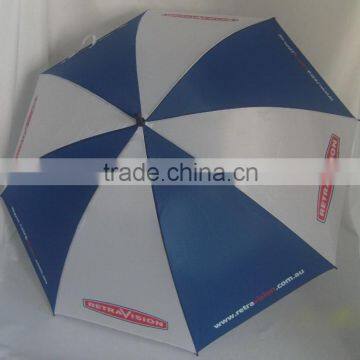 Windproof Golf Umbrella Promotion Umbrella Blue and White Umbrella photo-2
