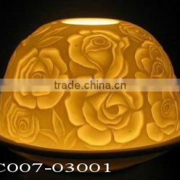 Rose shape floating candle - Dome shape-BC007-03001