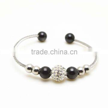 half cuff bracelets with beads for gifts customized