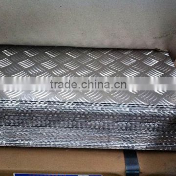 (diamond, 5-bar) bright aluminium checkered plate for Tray Bins