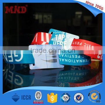 MDWW77 Ntag213 festival rfid woven wristband