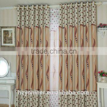 2015 hot sale printed designed No. 36 window curtains, made- up black out fabric in home or hotel