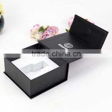 black cardboard paper unique paper box book shape perfume packaging box,printed matte flat cardboard fold box direct factory