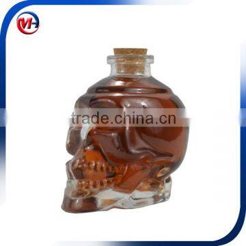 Skull Glass Bottle for Wine Glass Liquor Bottle Skeleton Bottle photo-2