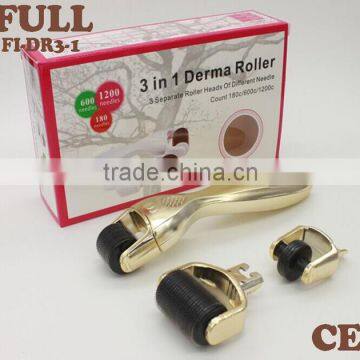 3 in 1 medical grade titanium derma roller , factory direct sale micro needle , high quality microneedle therapy system