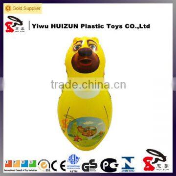 Factory wholesale inflatable PVC bear design tumbler animal toys for promotion