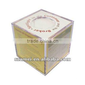 acrylic hollow display cube,display cube