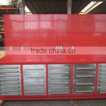 metal single slide rail W2850mm*D800mm*H950mm without backwall work bench