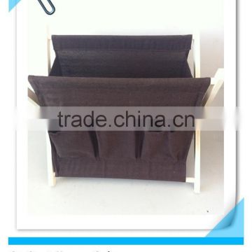 High Quality Grey X Wood Folding Magazine Rack